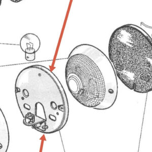 Support Clignotant Lanterne Peugeot 403 – Image 3